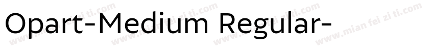 Opart-Medium Regular字体转换